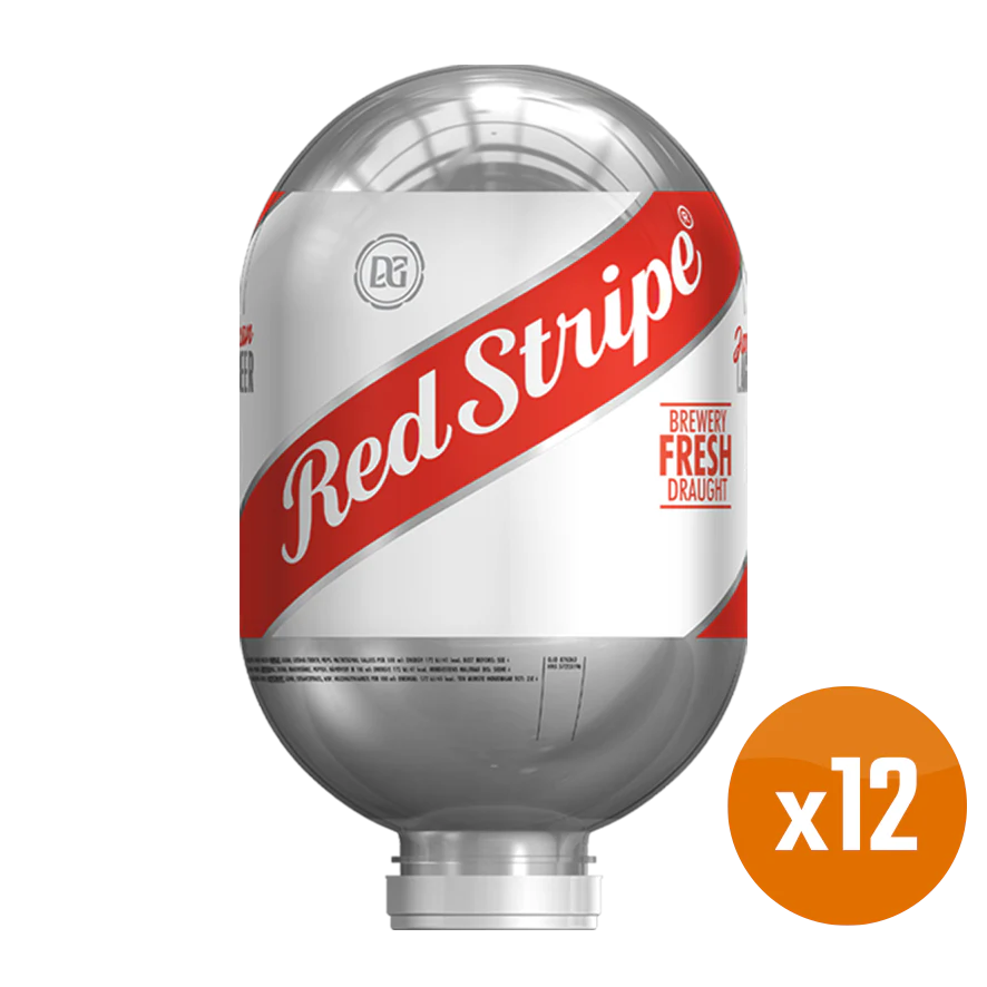 Red Stripe Bundle - 12x 8L BLADE Kegs